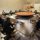 Una imatge de la reunió del Consell Executiu extraordinari.