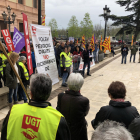 Imagen de archivo de una protesta de pensionistas en Lleida