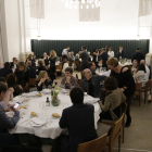 Desenes de persones van participar al parador del Roser en el sopar del Col·legi d’Enginyers Agrònoms.