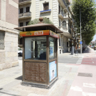 La caseta de lotería de la Rambla d’Aragó donde intentaron robar. 