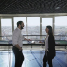 Pere Estupinyà y Soledad Antelada, ingeniera en ciberseguridad.