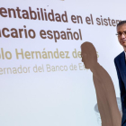 El gobernador del Banco de España, Pablo Hernández de Cos.