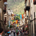 La calle de Esterri d’Àneu donde se ubican las terrazas.