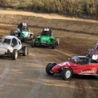 Varios de los vehículos participantes, ayer en el Parc de la Serra.