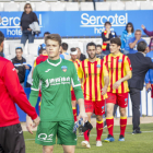 Víctor Vidal, el passat 14 d’abril quan va debutar amb el primer equip a la Nova Creu Alta de Sabadell.
