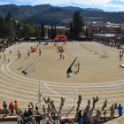 Una vista general de la Flamicell, la Olimpiada escolar que cada año se celebra en La Pobla de Segur.