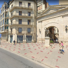 Així quedaria la plaça Paeria amb els separadors dissenyats per Domingo-Ferré i Mortensen.