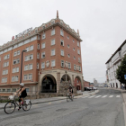 Vista del hotel coruñés donde se encuentra confinado el equipo.