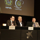 Momento de la mesa redonda sobre seguridad en las jornadas sobre los Mena celebrada ayer. 