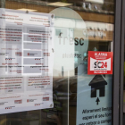 Un dels establiments lleidatans adherit a la campanya contra la violència masclista de l’ICD.