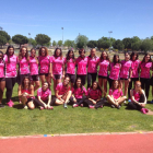 Formación del pasado año del equipo femenino del Lleida UA, que compite en Primera División.