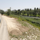 Imagen del margen derecho del río entre la pasarela de Camps Elisis y el puente de Pardinyes. 