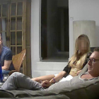 Imagen de Strache con la oligarca rusa en su reunión en Ibiza.