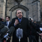Salmond negó ante la prensa todos los cargos contra él de abusos sexuales y violación.