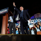 El demócrata Bernie Sanders, en su último mitin en Las Vegas.