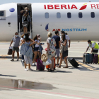 Passatgers del vol de Palma el passat 3 de juliol.