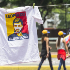Imatge d’una samarreta en favor del líder opositor veneçolà.