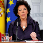 La portavoz del Gobierno, Isabel Celáa.
