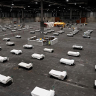 Un pabellón de Ifema en Madrid se ha convertido en un macrohospital con más de 1.300 camas.