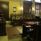 El pleno de investidura del alcalde Miquel Pueyo.