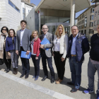 Els candidats del PP al Congrés i al Senat, ahir a Lleida.