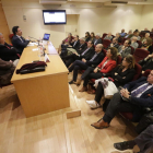La jornada sobre el aeropuerto celebrada en la Cámara de Lleida