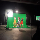 La compañía teatral Fadunito rodando uno de los videos en Magical.