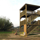 El nuevo observatorio de aves de los Aiguamolls de Rufea. 