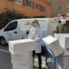 El Magatzem del Perruquer libra material sanitario en el Hospital Arnau de Vilanova de Lleida