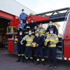 Imagen de los bomberos del parque de Lleida que trabajaron por Nochevieja. 