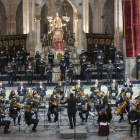 Un moment del concert al temple gòtic de Santa Maria de Cervera.