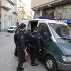 Imatge de la batuda antidroga de dimecres a Lleida.