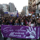Concentració el 8 de març passat als carrers de Lleida.