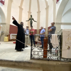 Els preparatius del santuari del Sant Dubte, que acollirà la comunitat copta ortodoxa.
