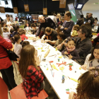 Los talleres con figuras de plastilina hicieron ayer las delicias de los más pequeños.