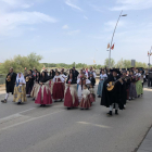 Procesión de la Festa de la Faldeta durante el pasado año en Fraga.