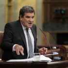 El ministro de Seguridad Social, José Luis Escrivá, ayer.