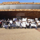 Unes 200 persones en una nova protesta a favor de la residència de Pardinyes