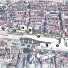 El pla preveu la transformació de tot l'entorn de l'estació de Renfe.