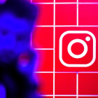 The instagram logo at the Gamescom gaming convention in Cologne, Germany, 21 Augusto 2019.
