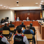 Imatge del judici que es va celebrar ahir a l’Audiència de Lleida.
