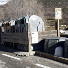 Imagen de los compostadores de materia orgánica que se han instalado en Isil. 