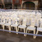 Tàrrega recorda les assassinades per violència masclista amb 1.062 cadires buides