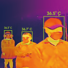 Las cámaras permiten determinar la temperatura de las personas. 