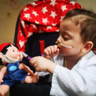 Víctor, el niño de tres años que ha superado un trasplante múltiple de seis órganos.
