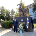 El leridano Capdevila también homenajeó al fundador del Espanyol.