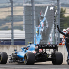 El francès Esteban Ocon celebra a Hongria la primera victòria al Mundial de Fórmula 1.