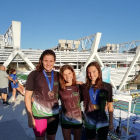 Maria Herreros, Maria Alsina y Emma Carrasco, nadadoras del club Inef Lleida.