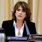 Delgado durante su comparecencia en la Comisión de Justicia. 