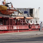 El barco de rescate de SOS Méditerranée, Ocean Viking. 